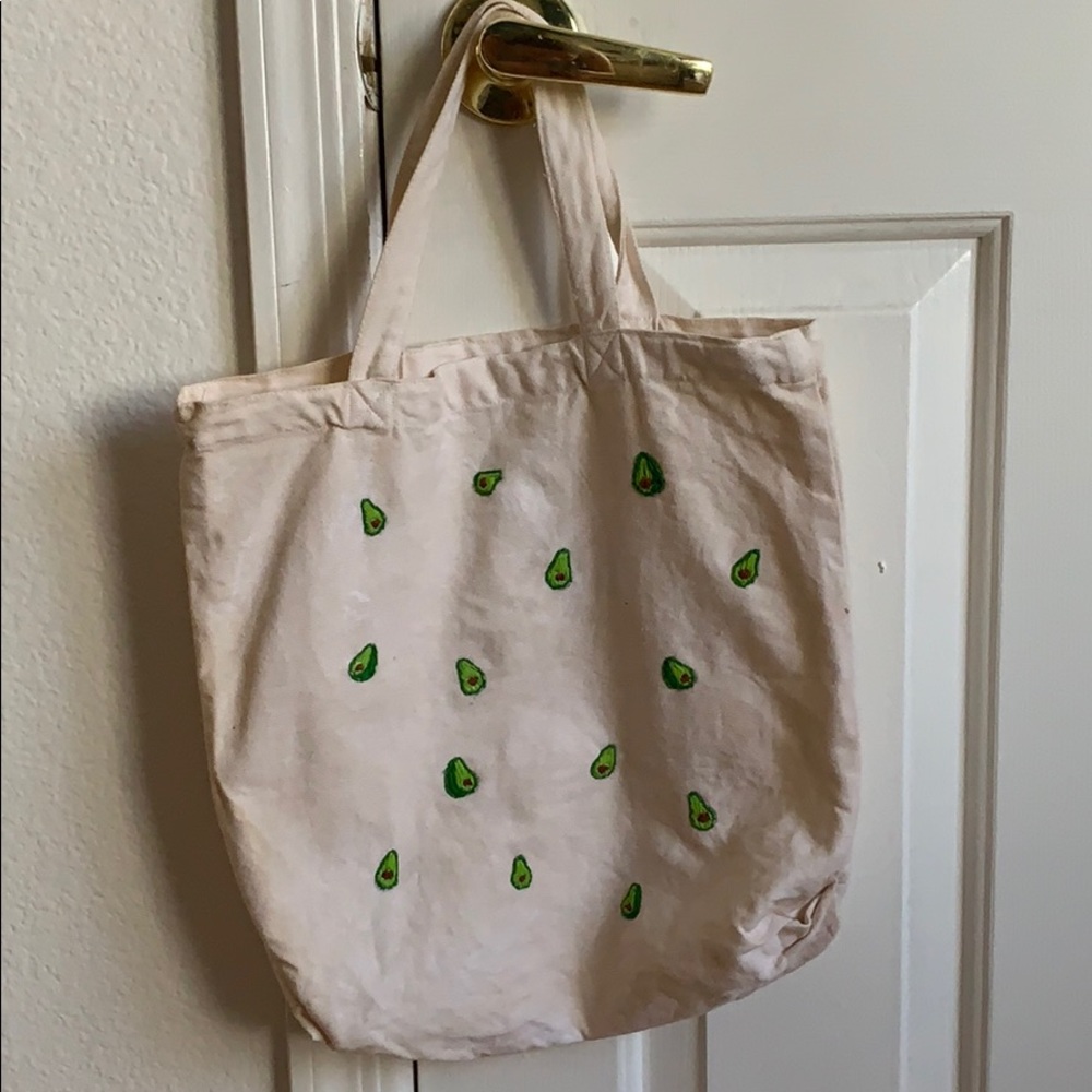 Avocado 🥑 Embroidered tote bag